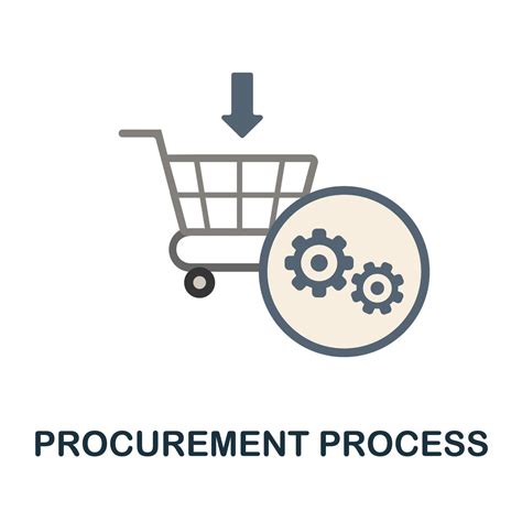 Procurement Process flat icon. Simple sign from collection. Creative ...