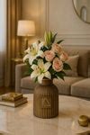 Tactile Vessel & Bare Form & Surprise Rakhi Gift (Set of Vase & Tray)