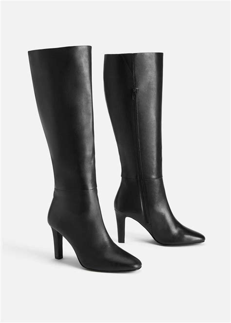 Knee High Leather Boot | Woolworths.co.za