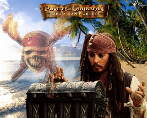 壁紙，加勒比海盗系列电影，加勒比海盗2：聚魂棺，強尼·戴普，電影，下载，照片