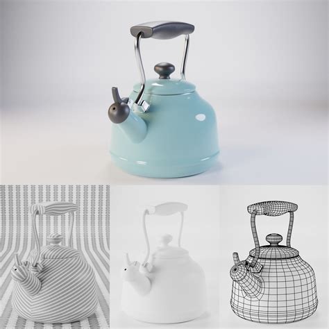 Chantal Vintage Tea Kettle | Kitchen Appliances models | BlenderKit