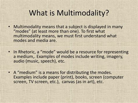 Image result for Multimodality Examples