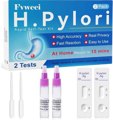 Amazon.com: H Pylori Test Kit, H-Pylori Test, H. Pylori Stool (Antigen) Self-Test at Home ...