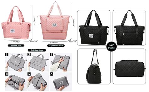Buy DROZIP Lightweight Travel Duffel Bag ,Sports Gym Bag, Expandable ...