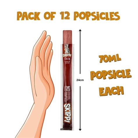 Buy Pack of 12 All Flavor Natural Ice Popsicle - Skippi