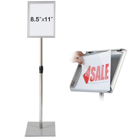 Adjustable Heavy Duty Pedestal Sign Holder Poster Stand 8 5x11 ...