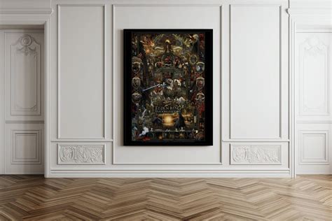 Buy Elden Ring Shadow of the Erd Tree Art | Vintage Framed Canvas Print ...
