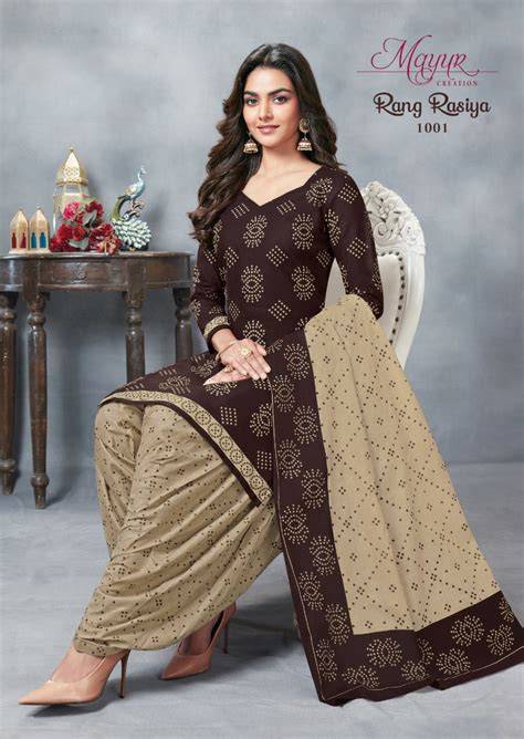 Mayur Rang Rasiya 1 Regular Wear Cotton Dress Material