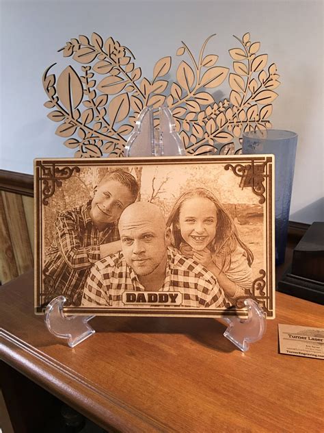 Laser Engraved Photos in Wood - Turner Laser Engraving