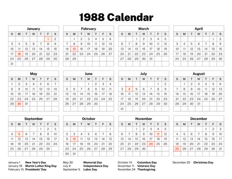 11+ June 1988 Calendar - DenellMeryam