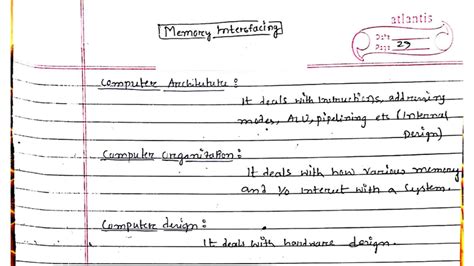 Atlantis Memory Interfacing: Cache Mapping & Access Time Analysis - Studocu