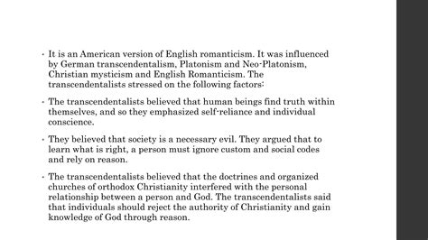 Transcendentalism | PPTX
