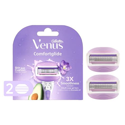 Gillette Venus Comfortglide Hair Removal Razor Blades / Refills ...
