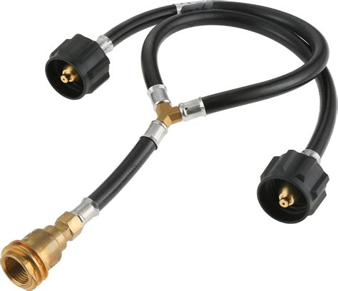 Lemfema Universal Y Type Splitter Propane Tank Converter Adapter Hose ...
