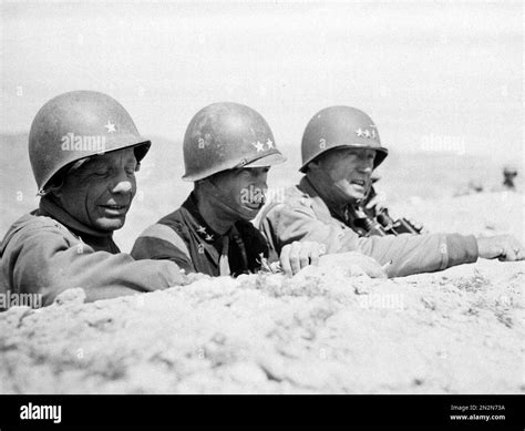 From left: Brig. Gen. Theodore Roosevelt Jr., Gen. Terry Allen and ...