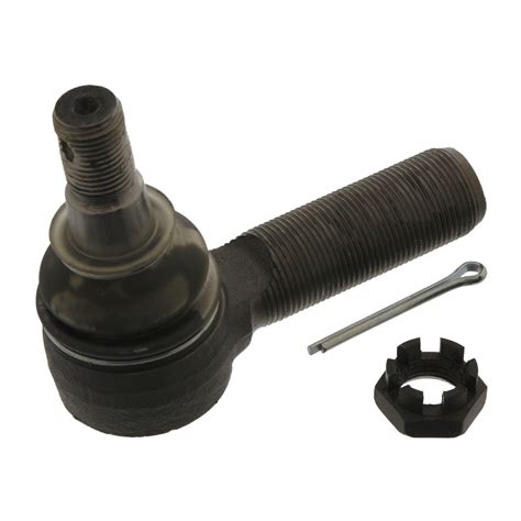 febi | 12975 | Tie Rod / Drag Link End with castle nut and cotter pin ...