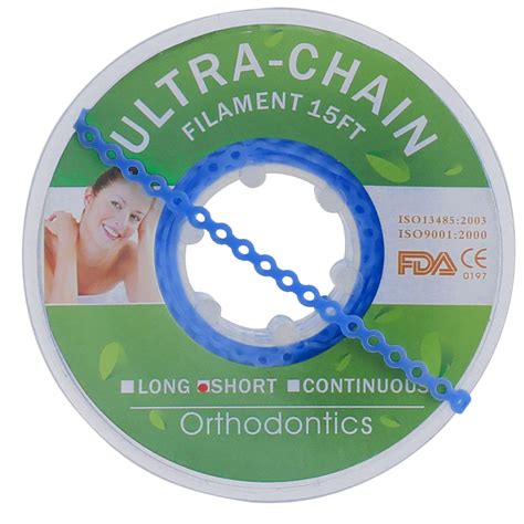 Orthodontic Elastic Rubber Bands, Dental Rubber Chains for Braces Power ...