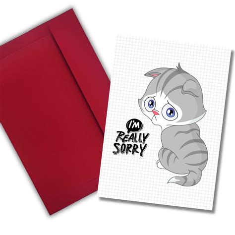 AanyaCentric So Sorry Printed Greeting Card for Girlfriend Boyfriend ...