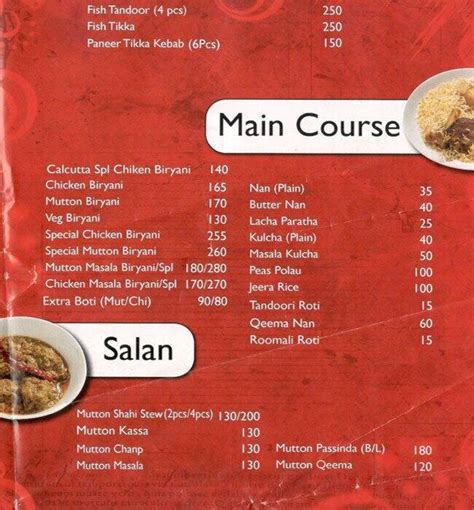 Menu at Lazeez Express, Kolkata, 1/424