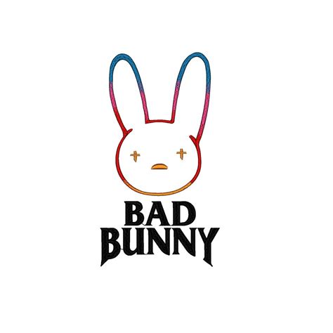 Bad Bunny Logo Conytour Embroidery Design – Mydigitize.mx