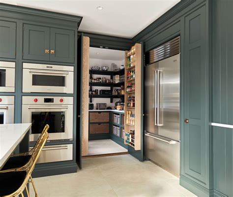 Dark Green Hidden Pantry | Tom Howley