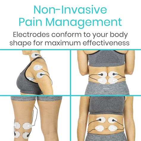 Mua Vive Tens Unit Muscle Stimulator- Stim Machine with Self Sticking Electrodes Pads, Massager ...