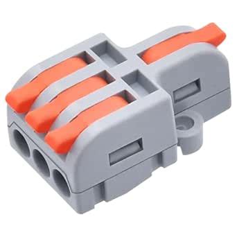XALXMAW 10Pcs Lever Wire Connectors, DIY Mini Splicing Compact Splitter ...