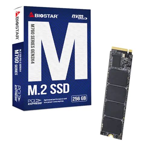 SSD M.2 NVME 256GB Biostar 2800MBs/1700MBs M760 - Mob-Shop
