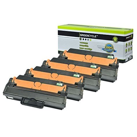 GREENCYCLE 4 Pack MLT-D115L D115L Black Toner Cartridge Compatible For ...