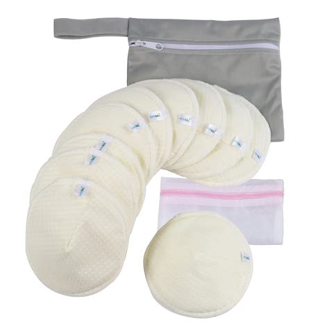 Amazon.com : AnAnBaby Non Slip Organic Bamboo Reusable Nursing Pads 10 ...