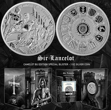 SIR LANCELOT Camelot Special Edition 1 Oz Silver Coin 2024