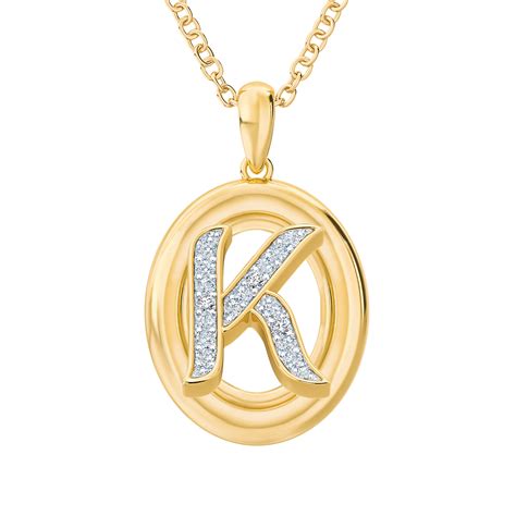 Gold Initial Pendants from The Danbury Mint