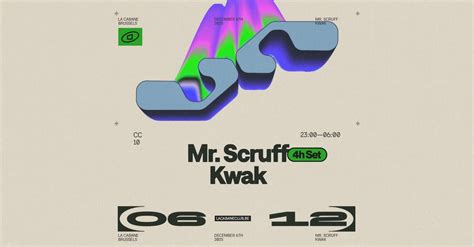 Club Cabane | Mr. Scruff (4h set) + Kwak, 182 chaussée de la hulpe ...