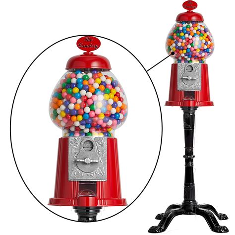 Buy Gumball Machine - 15 Inch Candy Dispenser with Stand for Bubble ...