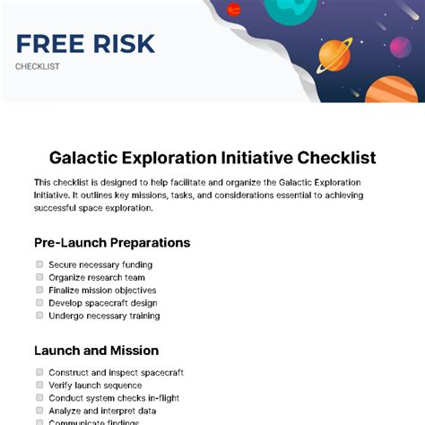 Project Risk Checklist Example 的图像结果