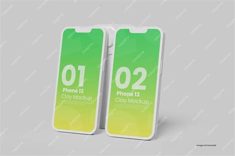 Premium PSD | Clay Smartphone Mockup