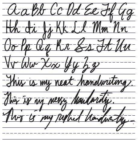 Image result for Handwriting Styles Tutorial