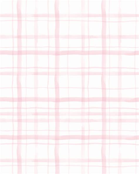 Watercolour Plaid Light Pink Australian Made Gingham Wallpaper Online ...