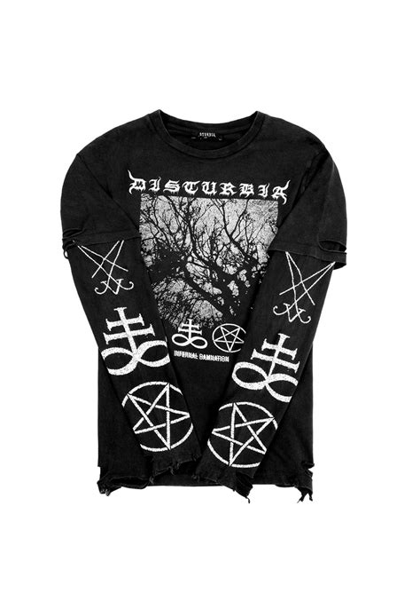 Disturbia | Infernal Layered Long Sleeve T-Shirt | T-Shirts