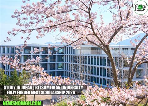 Study in Japan | Ritsumeikan University Fully Funded MEXT Scholarship ...