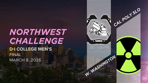 Western Washington vs. Cal Poly SLO (Men's Final) - Northwest Challenge ...