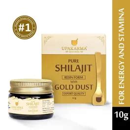 Buy Upakarma Pure Shilajit Resin Form Gold Dust, 10 gm | 19 Minutes ...