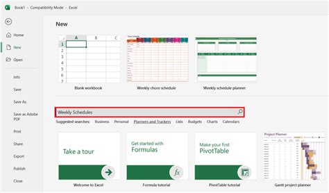 Image result for Making a Weekly Schedule in Excel