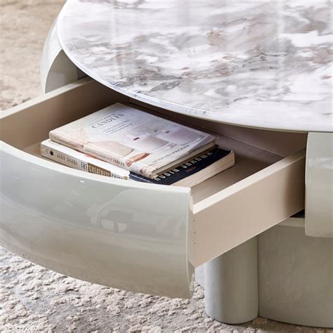 Buy Gabriella Faux Marble Top Coffee Table - Taupe from Home Centre at ...