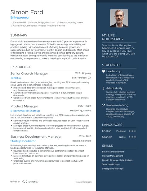 Entrepreneur Resume Objective Examples 的图像结果