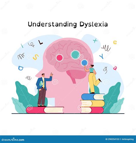 Dyslexia. Learning Disorder or Disability Stock Illustration - Illustration of anxiety, dyslexic ...