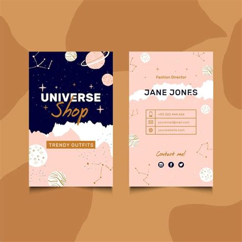 Double Sided Business Card Template Free 的图像结果