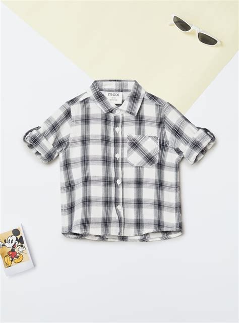 Buy Boys Checked Shirt Online at just Rs. 499.0 - 1000015523160 | Max ...