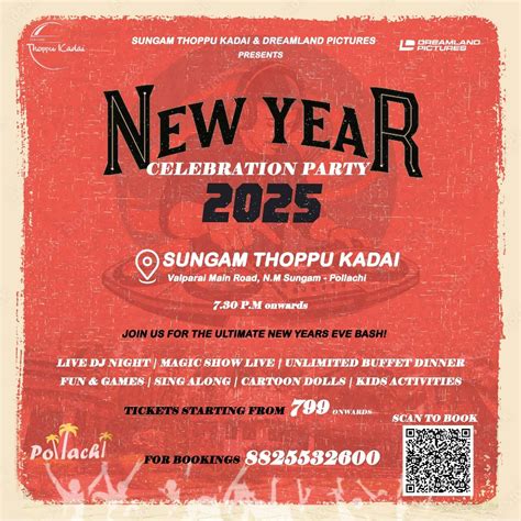 New Year Celebration in Pollachi | Sungam Thoppu Kadai: Get Tickets on ...
