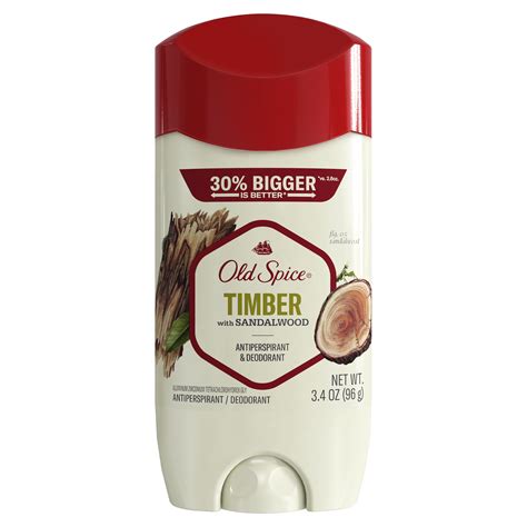 Old Spice Men’s Antiperspirant & Deodorant Timber with Sandalwood, 3.4oz
